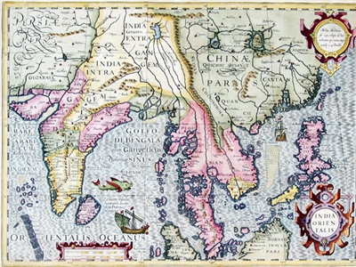 Bản đồ do Jodocus Hondius vẽ năm 1613.
