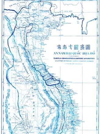 An Nam đại quốc họa đồ do Giám mục Taberd vẽ năm 1838 .