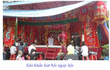 Sân khấu hát bội ngày hội